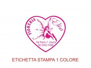 Etichette adesive per fioristi, fiorai e vivaisti (mm 30x27)  (cod.55G)
